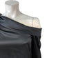 River Island Black Off The Shoulder Top UK6 Women's Elegant Satin Blouse