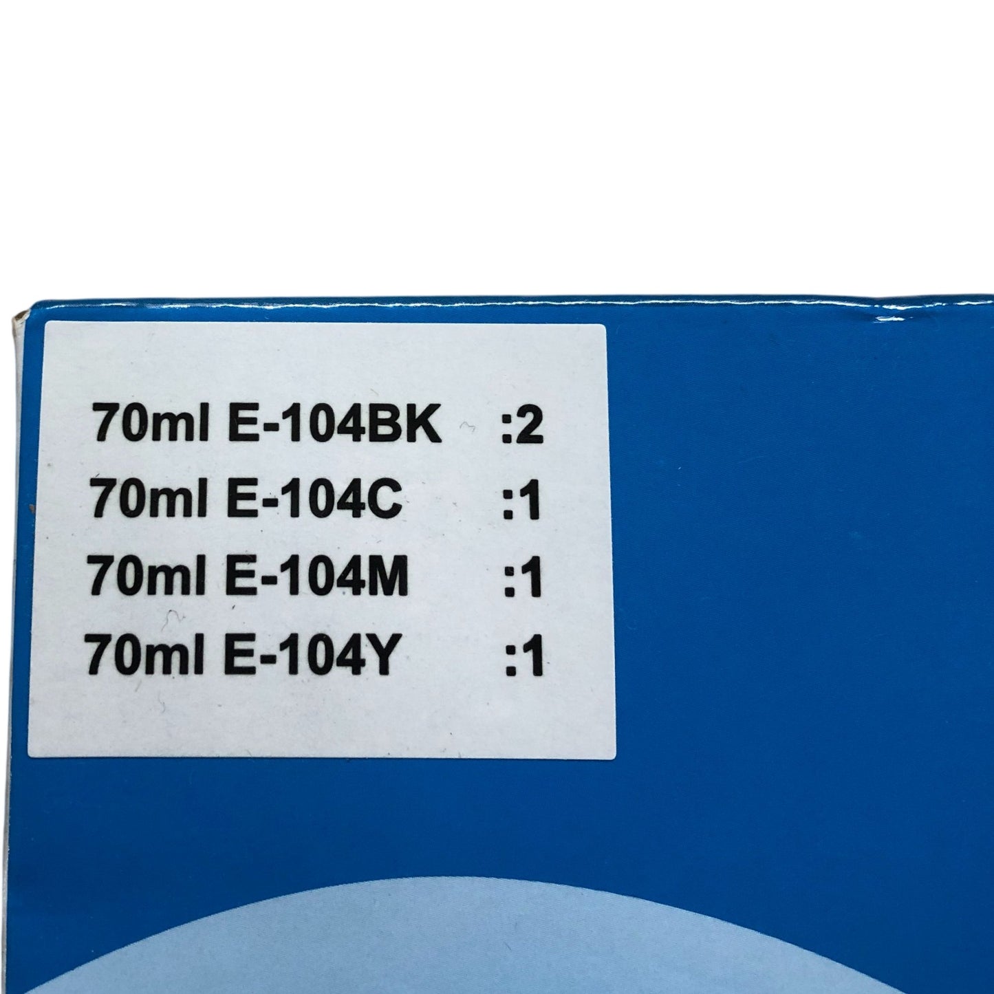 Premium EPT104 Ink Set 5 Pack 70ml Compatible With T104 Series Printers