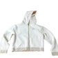 River Island Girls White Zip Hoodie Casual Cropped Stylish Design 9-10 Years