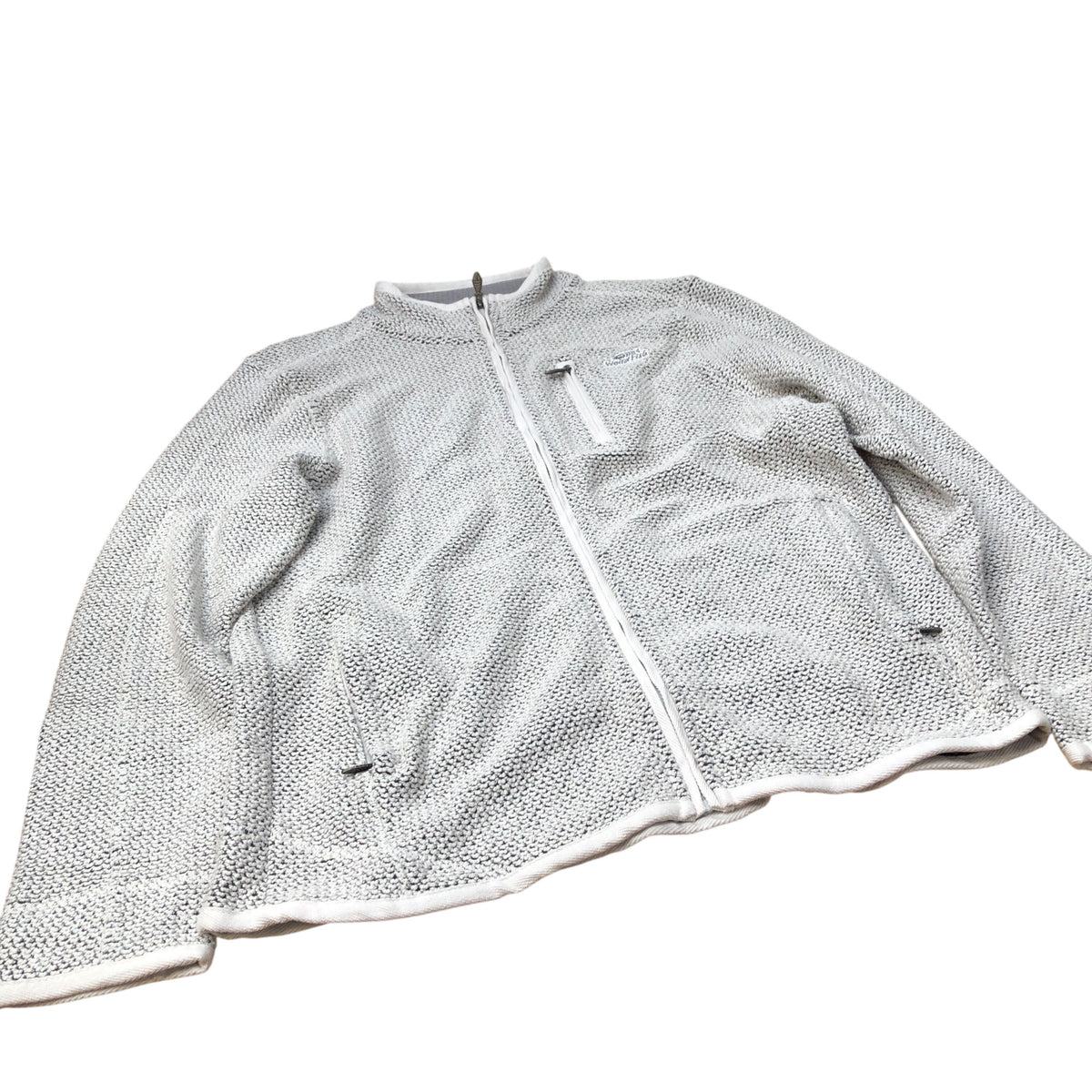 Weird Fish Organic Cotton Jacket Men's Zip Front Lightweight Grey Style XL