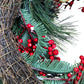 Festive Christmas Wreath Decorative Pinecones Berries Dried Oranges 18"