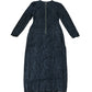 Indigo Paisley Print Denim Midi Dress With Front Zip Size 14