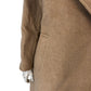 Branded Wool Double Breasted Coat UK8 Women's Camel Marl Classic Style