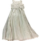 Crocheted Maxi Dress Size S Women's Cream Elegant Style