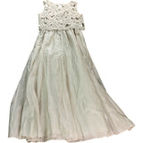 Crocheted Maxi Dress Size S Women's Cream Elegant Style