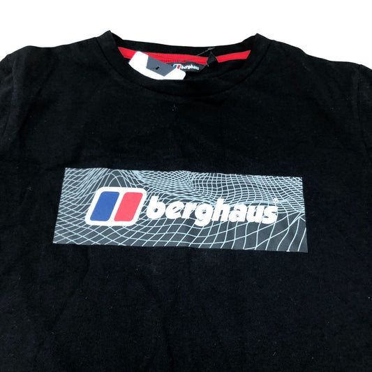 Berghaus Black T-Shirt Boys Short Sleeve Logo Cotton Size 13 Years