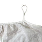 Women's White Embroidered Crop Top Cotton Spaghetti Size 16