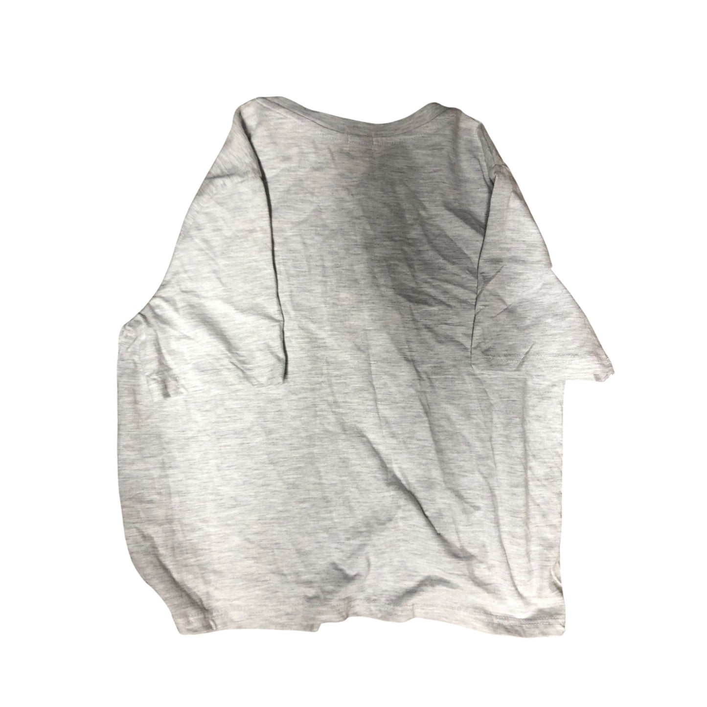 River Island Grey Love Print T-Shirt 11-12Yrs Girls Casual Short Sleeve Top