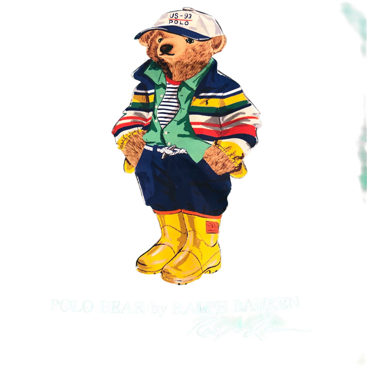 Polo Ralph Lauren Polo Bear T-Shirt 10-12 Years Kids Green Cotton Short Sleeve