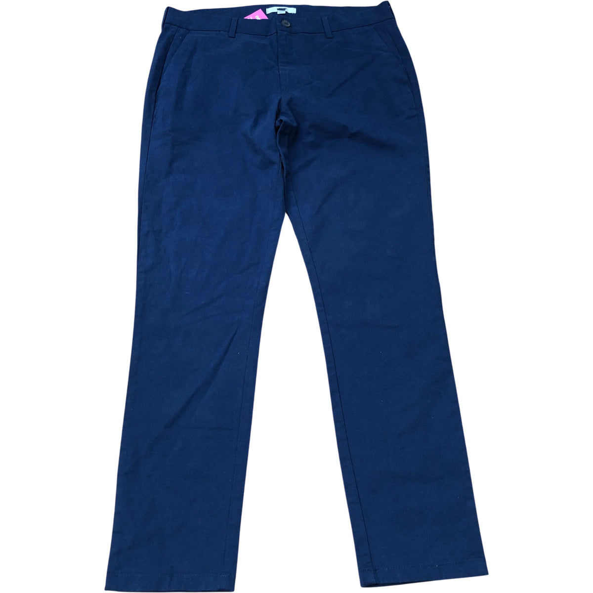 Navy Blue Cotton Stretch Chino Trousers 34"x31"