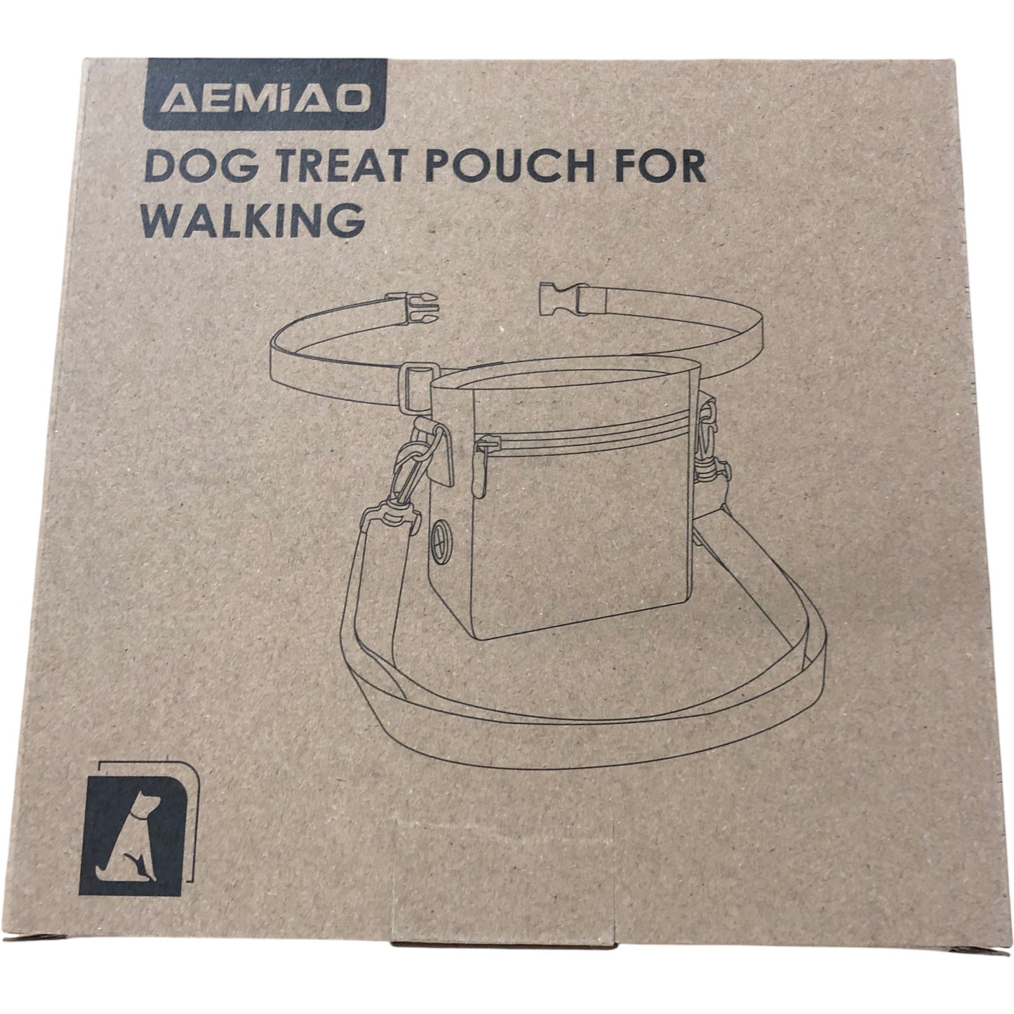 AEMIAO Dog Treat Pouch For Walking Hands Free Training Bag Compact Design