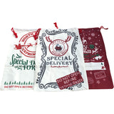 Set of 3 North Pole Express Christmas Present Sacks