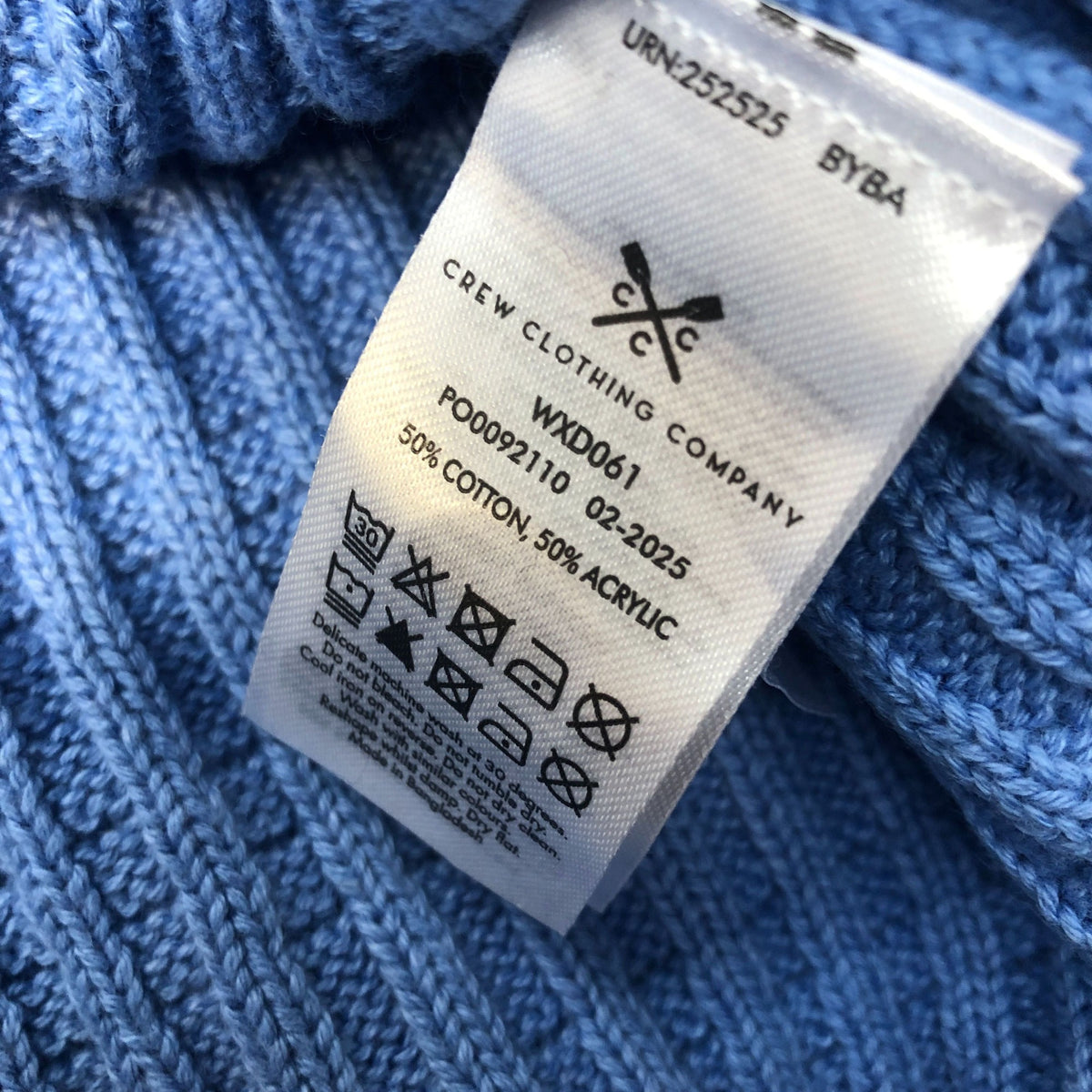 Crew Clothing Company Button Detail Blue Jumper Size 14