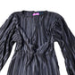 ASOS Design Pleated Dress UK 8 Women's Long Sleeve Brown Polyester