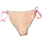 River island Swimwear Bikini Bottom UK16 Women's Orange Textured Style Tie Side