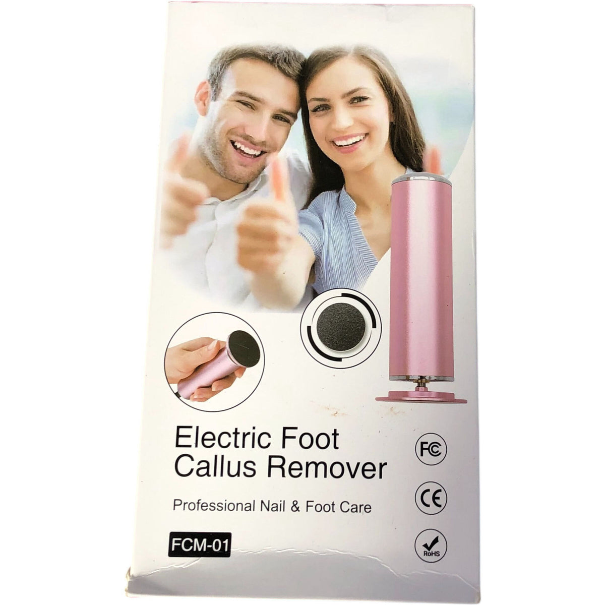 Electric Foot Callus Remover With Sanding Discs Pink