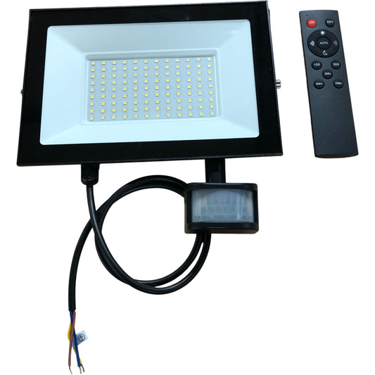 LED Floodlight 100W Cold White Outdoor Lighting Spot Light IP66 Remote Control