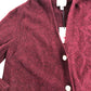 River Island Women's Burgundy Cardigan UK Size XS Soft Knit Button Up Design
