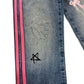 River Island Straight Jeans 8Yrs Girls Mid Rise Love Print Denim