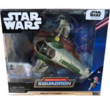 Star Wars Micro Galaxy Squadron Boba Fett's Starship EP5 Action Figure Set