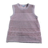 River Island Girls Crochet Vest Top Size 11- 12Years  Knit Sleeveless Pink