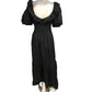 River Island Studio Black Dress UK14 Women's Puff Sleeve Ruffle Design