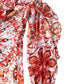 Branded Floral Print Blouse  Women's Lightweight Polyester Long Sleeve UK8