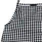River Island Gingham Print Sleeveless Top UK S Women's Casual Style Black White