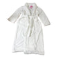 The White Company Extra Small Women's White Cotton Robe Soft Warm Bathrobe