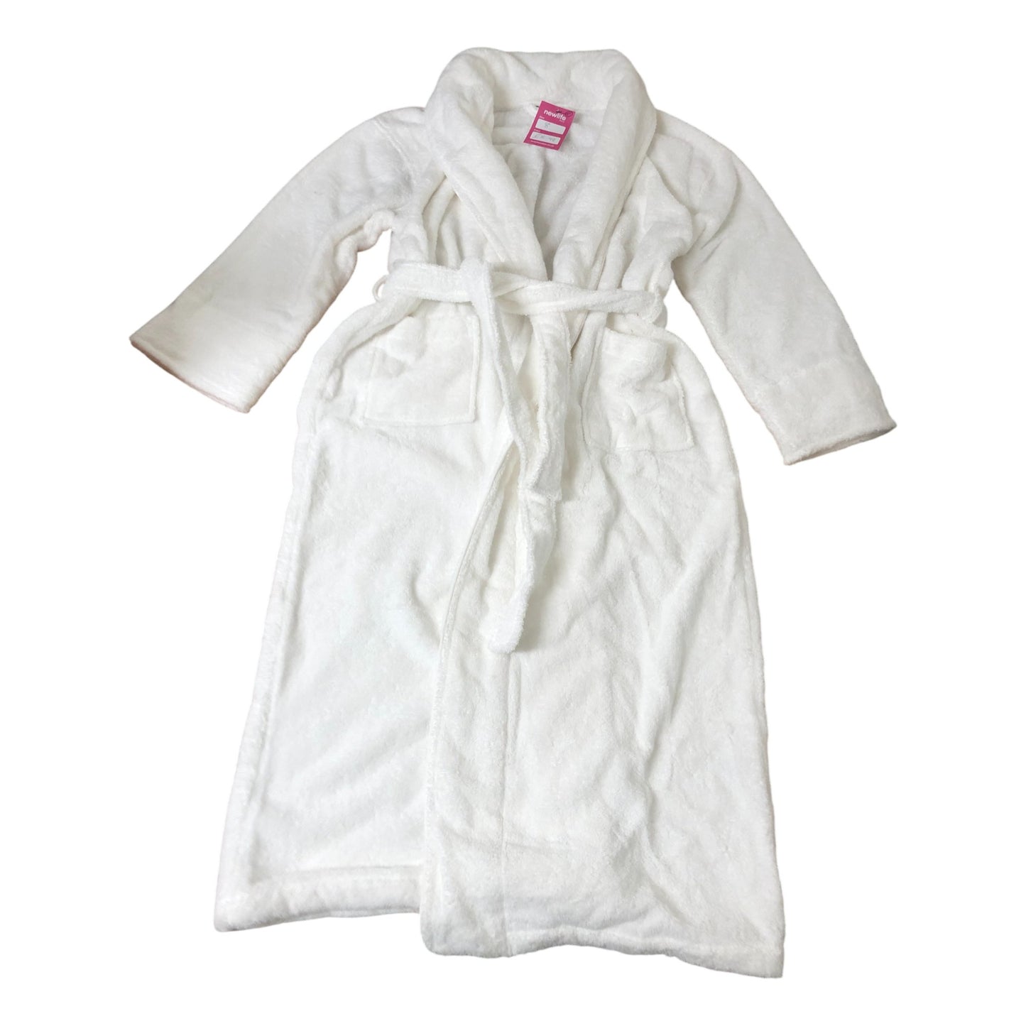 The White Company Extra Small Women's White Cotton Robe Soft Warm Bathrobe