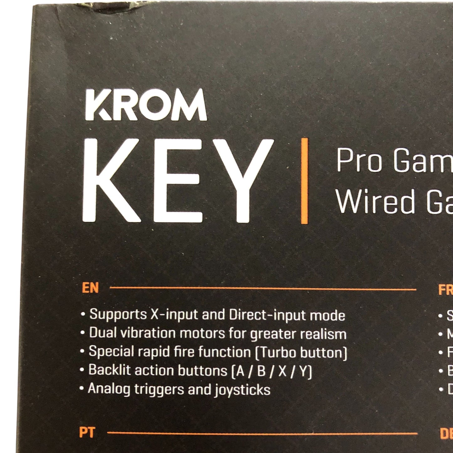 KROM KEY Pro Gaming Wired Gamepad USB Compatible Controller for PC PS3