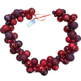 Burgundy Pre Lit Christmas Bauble Garland 145cm