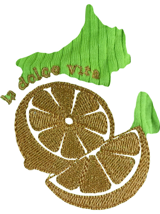 La Dolce Vita Girls Crop Top Neon Green Ribbed Summer Style Emblem 11-12 Years