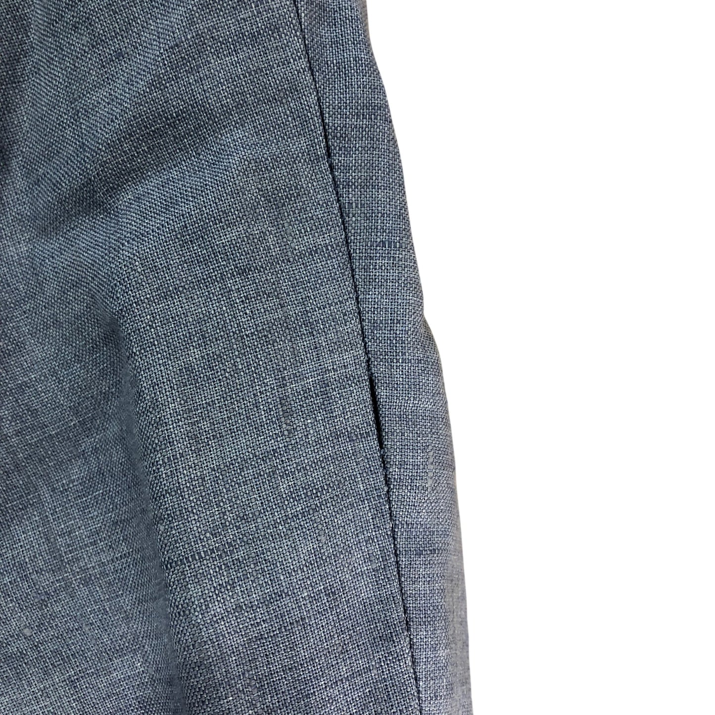 Reiss Warner Linen Slim Mixer T Trousers 34 Inch Men's Airforce Blue