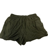 River Island Women's Olive Green Split Hem Shorts Lightweight Medium UK12-14