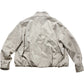 Neutral Cropped Boucle Bomber Jacket Size S