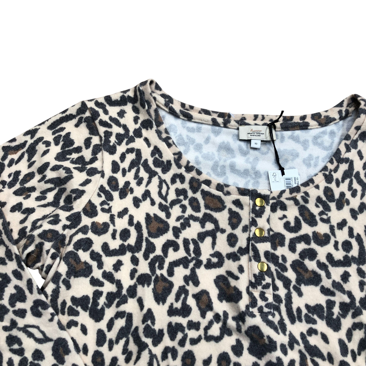 River Island Mamma Maternity Collection Leopard Print Lounge Top