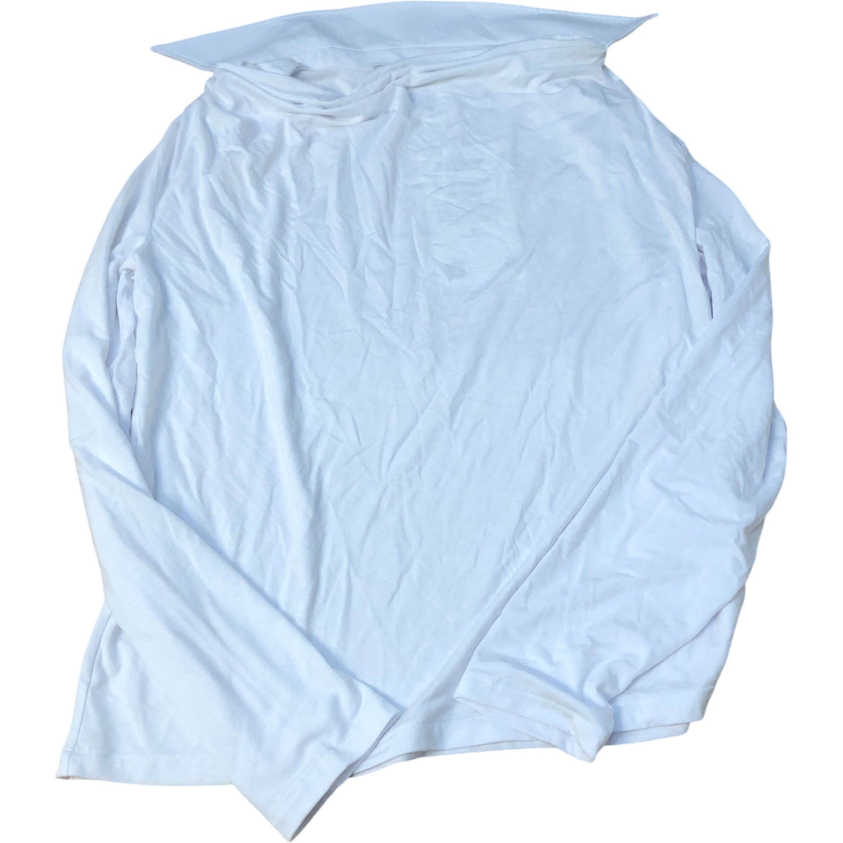 Baukjen Women's Long Sleeve Top Size 12 White Eco Viscose Stretch Top
