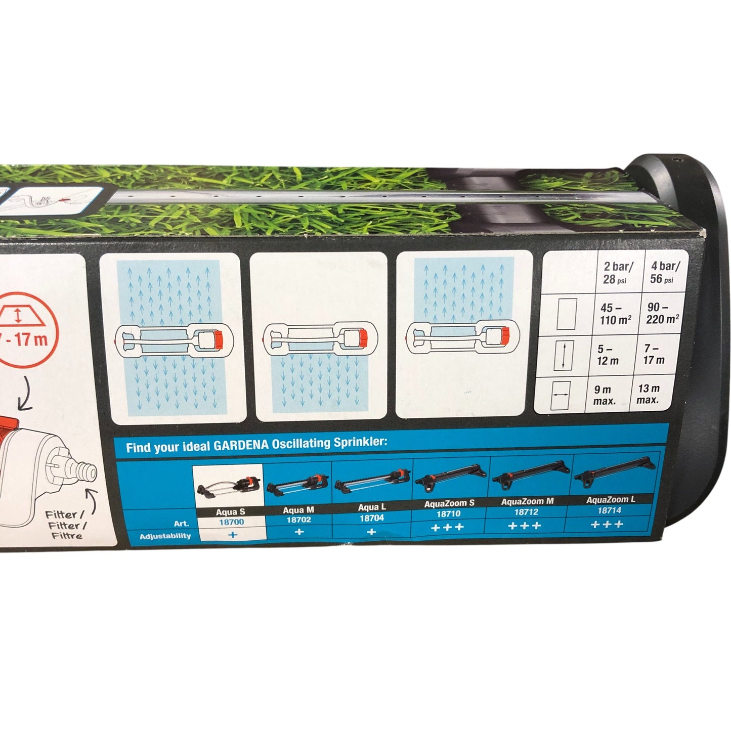 Gardena Aqua S Oscillating Sprinkler 90 220 m2 7 17 m Made In Germany