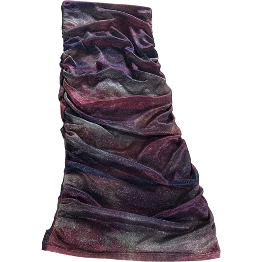 River Island Women's UK6 Glittery Ruched Midi Skirt Multi-Coloured Stretch