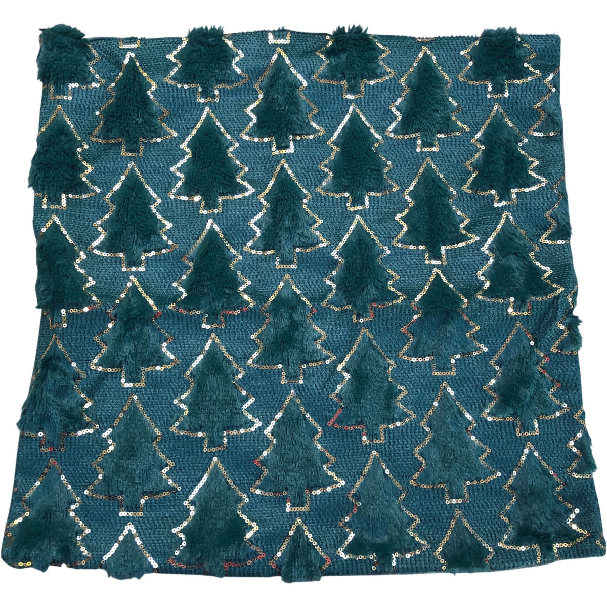 Christmas Tree Cushion Cover Green 45x45cm