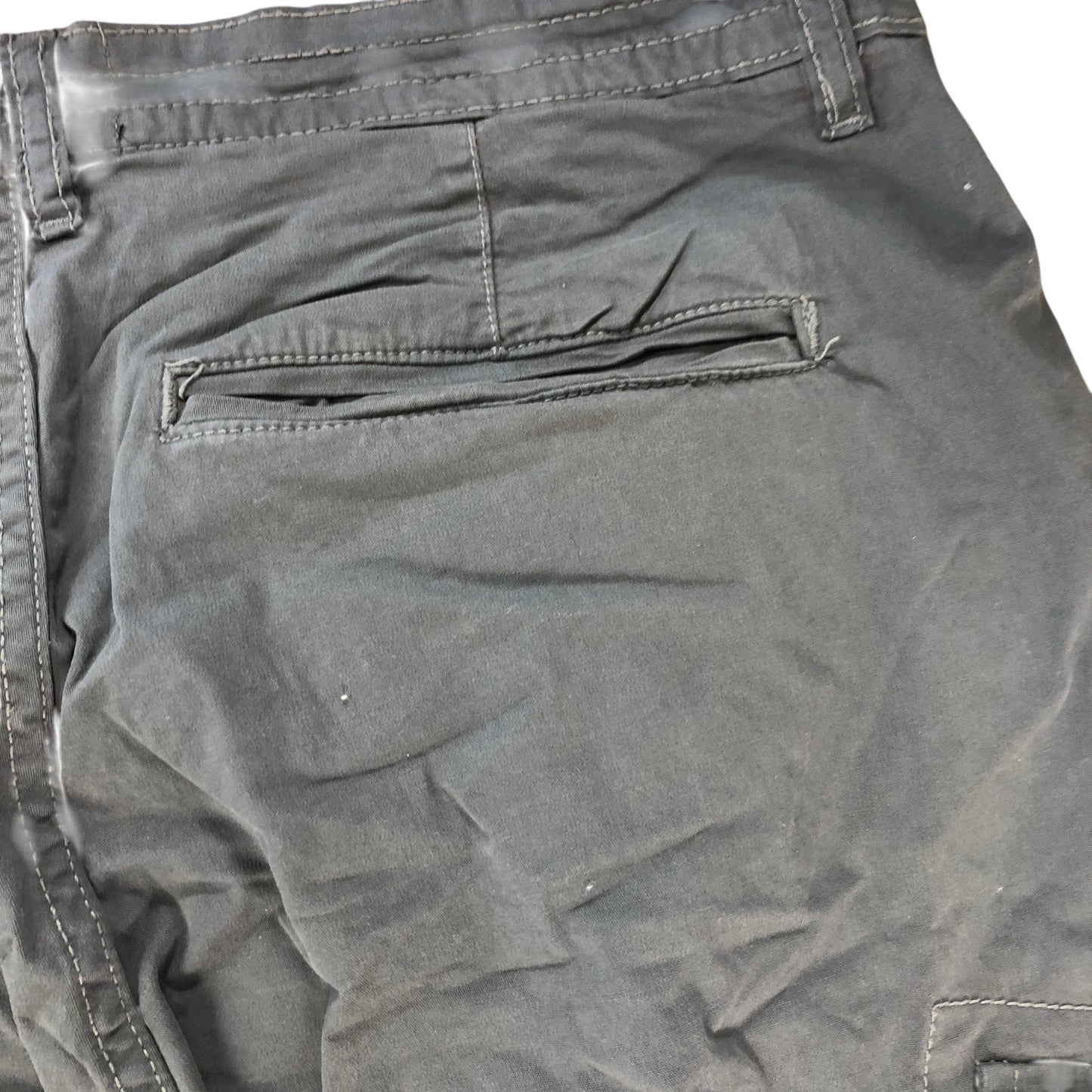 AVANT GARDE Cargo Pants 34 Men's Grey Cotton Elastane Trousers