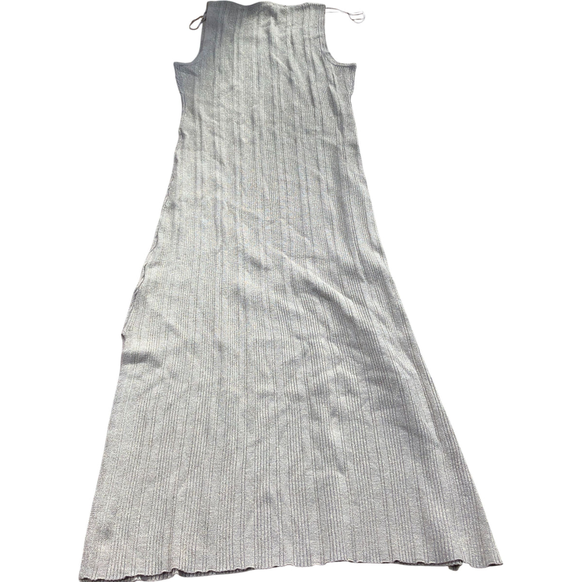 River Island Petite Edit Ribbed Maxi Dress Size 12 Women's Gold