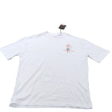 River Island Floral Print T-Shirt UK S Men's White Short Sleeve Casual