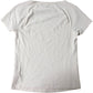 Athleta Women's Medium Scoop Neck Activewear Top Light Beige Short Sleeve