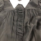 Branded Black Contrast Collar Shirt - Size 8
