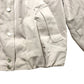 Neutral Cropped Boucle Bomber Jacket Size S