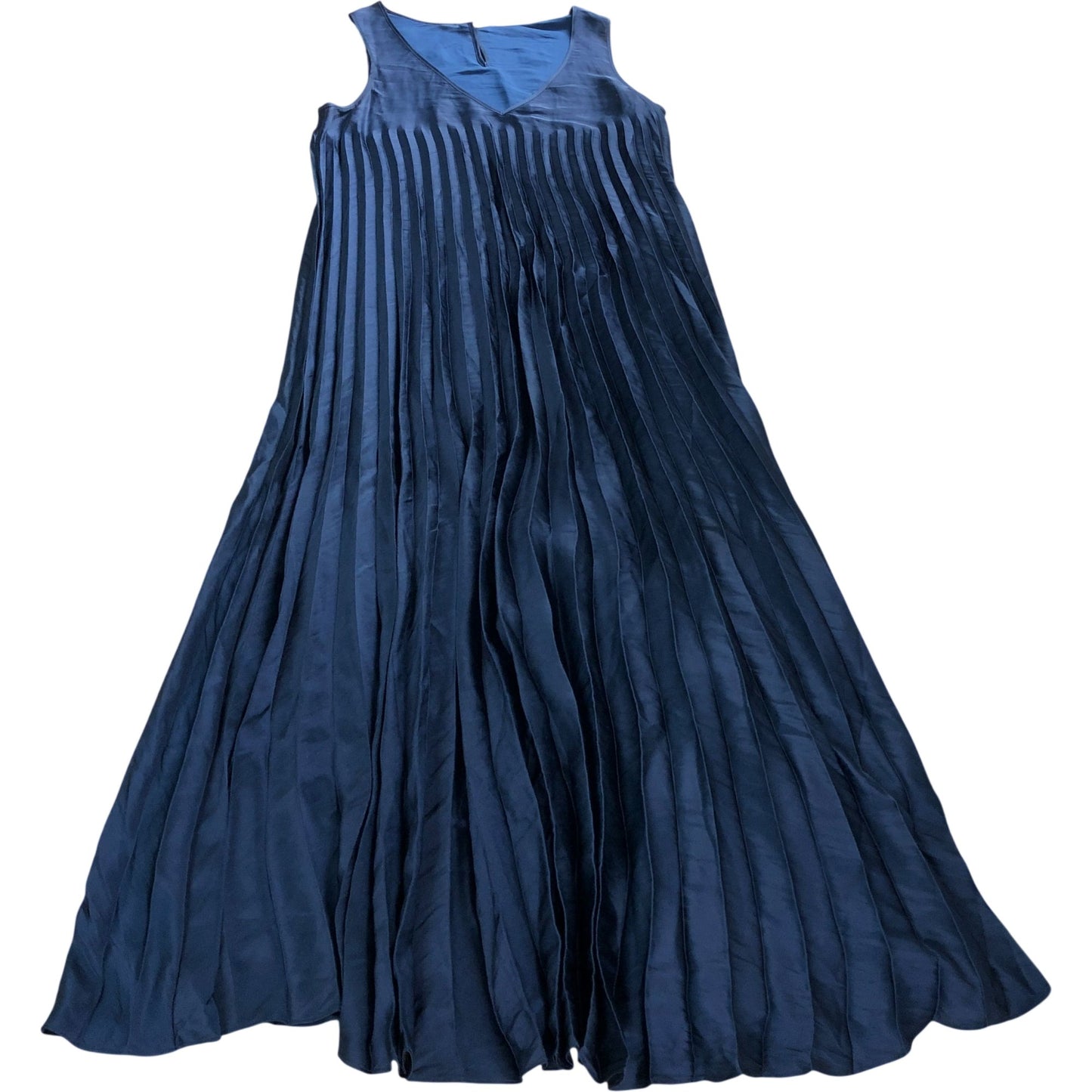 The White Company Pleated Maxi Dress Women's V Neck Long Size XS