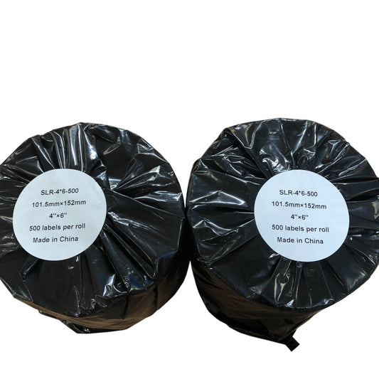 Thermal Labels SLR 4X6 500 4X6 Inches 1015mmX152mm Roll Pack of 500 2PCS