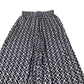 Boden Wide Leg Trousers Women's Viscose Navy Blue Patterned Summer Pants UK12